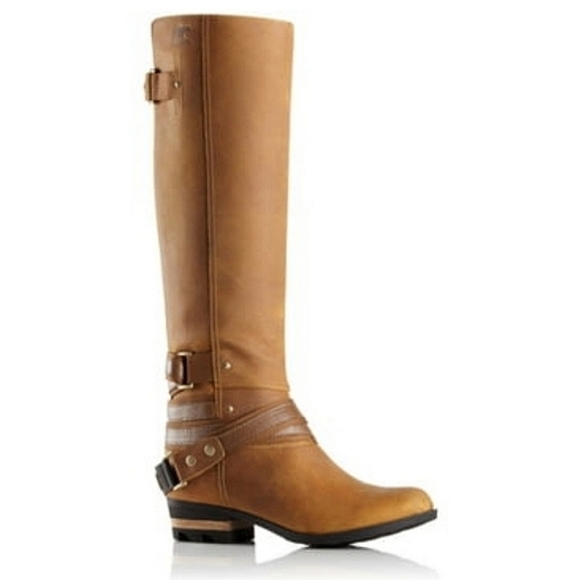 Sorel Shoes - SOREL Lolla Tall Leather Boot-Elk/Autumn Bronze